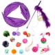 thumbnail image 1 of 17 piezas de varitas de juguete para gatos con plumas, varitas interactivas, juguetes para gatos, 1 of 8