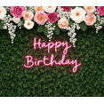 thumbnail image 4 of Floral Design Happy Birthday Banner Rose Pattern Garden Theme for Birthday Celebration Party Decoration Photography, 4 of 7