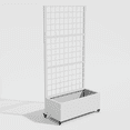 thumbnail image 2 of MAYEERTY 71" x 35" Metal Raised Garden Bed with Trellis Planter Box for Climbing Plants, Black, 2 of 13
