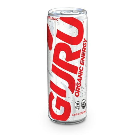 GURU Lite Organic Energy Drink, 8.4 Fl Oz Can