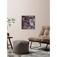 thumbnail image 4 of Taupe Floral Floater Framed Painting Print on Canvas, 4 of 5