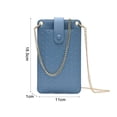 thumbnail image 2 of Bolso bandolera para teléfono móvil, cartera de PU, bolso de hombro, cartera con ranura para tarjeta de crédito, 2 of 5