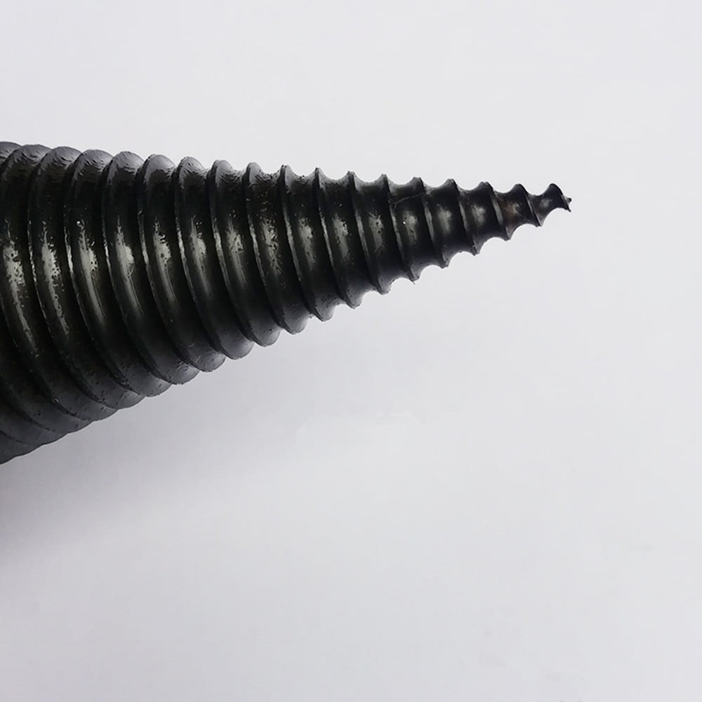 1x Heavy Wood Drill Bit Firewood Log Splitter Anti-Skid Thread U Screw Splitting Cone Screw Cone Driver Fire Wood Log Splitter Come with Hex Shank Handle ,from USA,MAX Diameter 42 mm