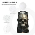 thumbnail image 3 of Sikiie Gold Pattern Skull Basketball Jersey Reversible Men's Mesh Athletic Sports Shirts Training Practice S-4XLX-Large, 3 of 6