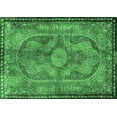 thumbnail image 1 of Ahgly Company Indoor Rectangle Medallion Emerald Green Traditional Area Rugs, 2' x 5', 1 of 4