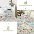 thumbnail image 4 of Findosom 8'x10' Vintage Area Rug for Living Room, Machine Washable Rugs Non Slip Distressed Indoor Rug,Large Retro Area Rug Floor Carpet for Bedroom Dining Room Entryway Office Decor,Gray, 4 of 9