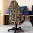thumbnail image 3 of Jiueut Hunting Camo Pattern Gaming Chair Cover with Armrest Cover, Anti Slip Rotating Chair Protection Universal Computer Chair Slipcover with Elastic Band for Home Studio, 3 of 7