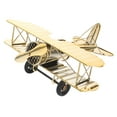 thumbnail image 5 of NUOLUX 1Pack Metal Ornaments Golden Airplane Model for Cafe Decor 11.5X7.3X3.9in, 5 of 8