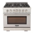 thumbnail image 1 of KUCHT Cuisinière Professionnelle au Propane Liquide de 36 Po et 5,2 Pi3 avec Four à Convection, 1 of 7