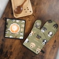 thumbnail image 5 of Dog Breeds Kitchen Oven Mitt and Pot Holder Sets 2 Pcs for Baking, Cooking and Grilling, Heat Resistant Up To 392 °F, 5 of 7