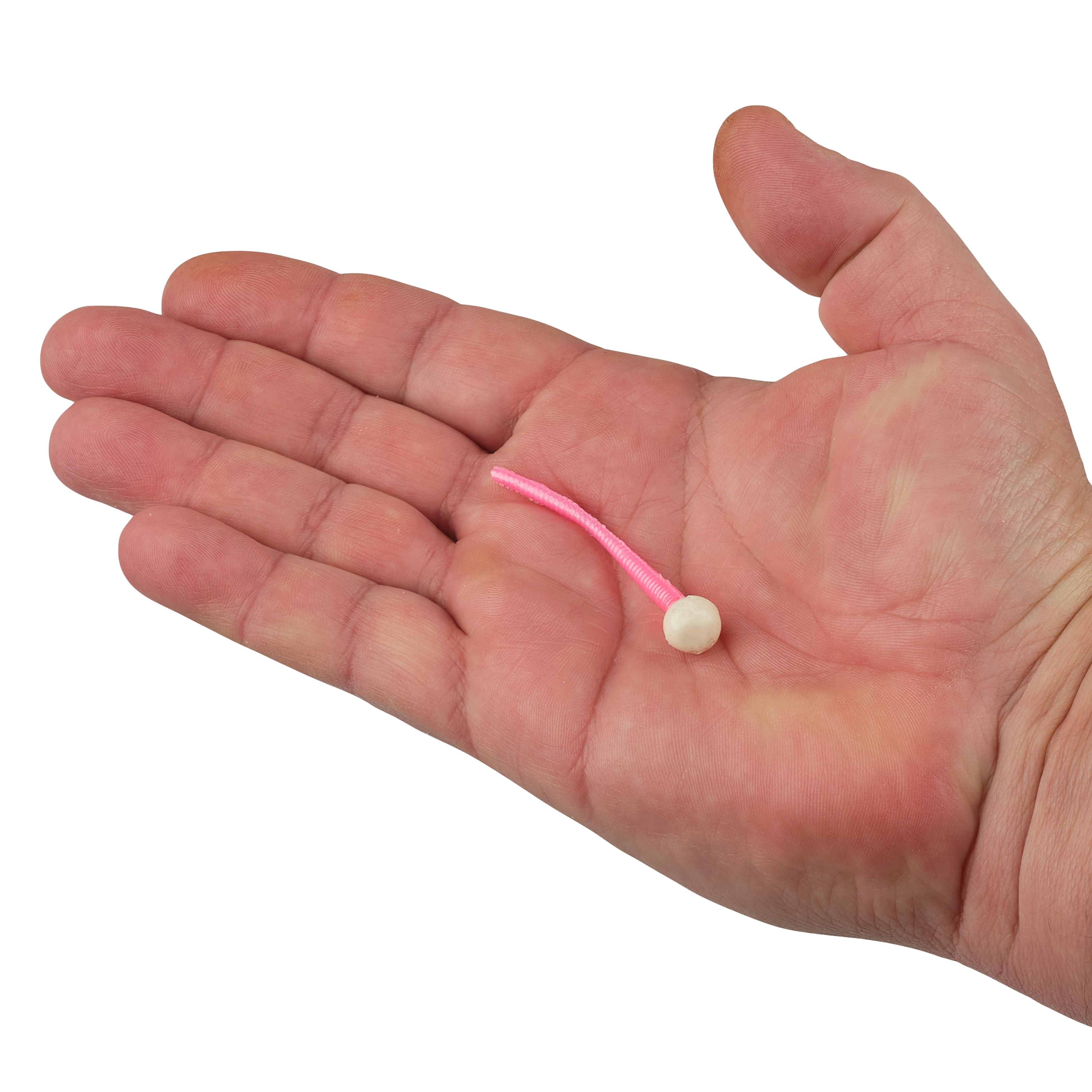 Berkley PowerBait Floating Mice Tails Fishing Bait, Bubblegum/White, 3in | 8cm