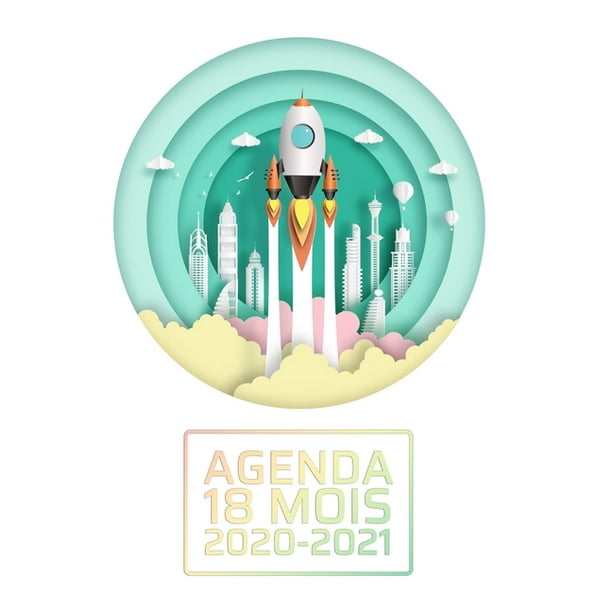 Planificateur De Langue Francaise Agenda 21 18 Mois Decoller Dans L Espace Parfait Pour Les