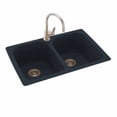 thumbnail image 6 of Swanstone KSLB-3322 Double Bowl 33"x 22" Kitchen Sink in Bisque, 6 of 7