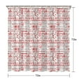 thumbnail image 5 of Red Baseball Terms Pattern Shower Curtain 72"x72" ,Bathroom Decorative Shower Curtains Set with 12 Hooks,Modern Waterproof Washable Shower Curtain, 5 of 6