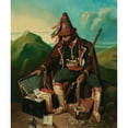 thumbnail image 3 of Charles Ferdinand Wimar 12x14 Black Modern Framed Museum Art Print Titled - The Brigand (circa 1840-43), 3 of 5
