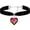pink, variant on Gothic Heart Choker Necklace, Black Velvet Choker, Gothic Choker, Goth Choker, Vintage Necklace, Y2k Aesthetic Necklace, Jewelry Gift for Women