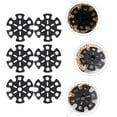 thumbnail image 3 of RUNROTOO 12 Pcs Embout de Remplacement Flocon de Neige Noir Protecteur en Caoutchouc pour Accessoires de Randonnée, 3 of 7