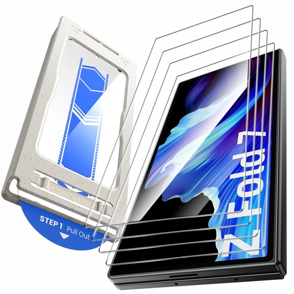 Protector de pantalla Hoerrye para Samsung Galaxy Z Fold 7, paquete de 4