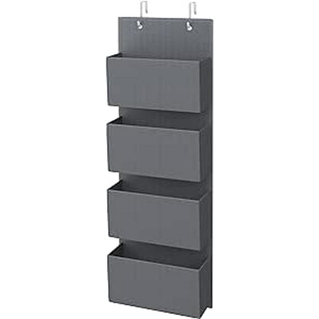 SONGMICS Organizador Colgante de Puerta con 4 Bolsillos 12x33.5x100 cm