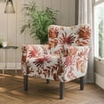 thumbnail image 2 of BELLEZE Accent Chair Armchair for Living Room - Allston (Red Floral), 2 of 7