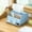 Blue, variant on Desktop Tissue Box Plastic Organizer | Multi-Functional Storage for Living Room & Office | Multiple Color Options | Durable & Easy Clean | Compact 18.5x17x10cm | 1 Pack