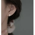 thumbnail image 3 of Solid 925 Sterling Silver Star Hoop Earrings for Women Teens Star Huggie Earrings Cartilage Hoops, 3 of 7