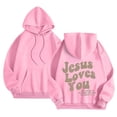 thumbnail image 4 of SIYUDAN Womens Sweatshirt Hoodies Jesus Loves You Hoodies Letter Print Christian Sweatshirt Oversized Women Pullover Winter Outfits For Women 2025 Cute Sweatshirt, 4 of 4