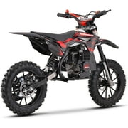MotoTec Thunder 50cc 2-Stroke Kids Gas Dirt Bike Red