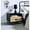 Black, variant on Swivel Extension Top, Rustic Oak Look - Enhances Contemporary Decor