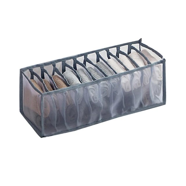 Organizador de ropa interior para el hogar, caja de almacenamiento de calcetines, pantalones cortos, sujetador, armario, cajón plegable, organizador de dormitorio
