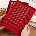 thumbnail image 4 of AOOOWER Natural Wood Chopsticks and Nonslip Stand Sustainable Wooden Dining Utensils, 4 of 8