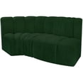 thumbnail image 5 of Meridian Furniture Arc Green Boucle Fabric Modular Sectional, 5 of 7