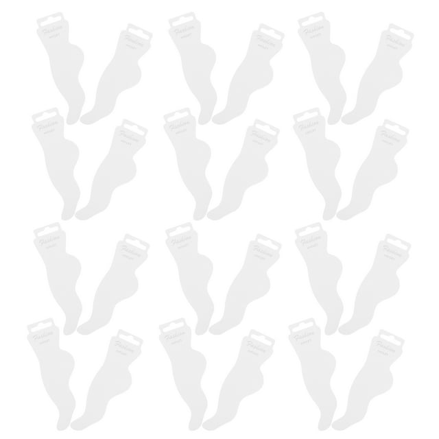 100 tarjetas de papel para exhibición de tobilleras, tarjetas blancas en blanco para joyería.