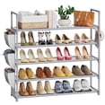 thumbnail image 1 of Organizador de zapatos VILICK, 5 niveles, para 20 a 25 pares, color gris, 1 of 8