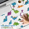 thumbnail image 2 of Long Mouse Pads for Desk,White Dinosaurs Pattern Desk Mats on Top Of Desks, Desk Mouse Pad Extra Large with 3mm Non-Slip Base and Stitched Edge for Gaming,Office,Work,Home 47.3"x23.6", 2 of 6