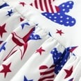 thumbnail image 2 of Qopobobo Kids Red White Blue Summer Romper Baby Girl 4th of July Outfit Ice Cream Sleeveless Fourth of July Romper Newborn Independence Day Clothes White,2-3 Years, 2 of 3