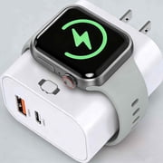 For Apple Watch Charger, Wireless Magnetic Charger, 23W Dual Port Wall Charger USB C + A Charging Block , for i Watch Ultra/SE/11/10/9/8/7/6/5/4/3/, iPhone 17/16/15/14/13/12/11, Android Phone