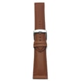 thumbnail image 1 of Extra Long (XL), 18mm Leather Watch Band Strap, Mat, Tone-on-Tone Stitching, Stainless Steel Buckle, 1 of 7