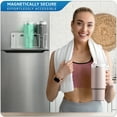 thumbnail image 4 of Sorbus Magnetic Cup Holder Organizer– 3-Cup Water Bottle & Tumbler Rack for Fridge, Wall, or Oven – Adjustable Mount with Adhesive or Screws – White, 4 of 11