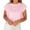 Pink-01, variant on Mittory Womens Short Sleeve Cropped T-Shirts Summer Rolled Dolman Sleeve Casual Solid Short Basic Tees