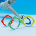 thumbnail image 4 of Buceo, piscina, juego, peces subacuáticos, anillos, palos, juguetes para la piscina (4 piezas) Rojo Verde, 4 of 5