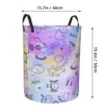 thumbnail image 4 of DouZhe Waterproof Collapsible Large Laundry Baskets, Funny Car Doodles Prints Circular Hamper with Handles, 4 of 7