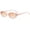 Baby Pink/Brown Gradient, variant on Retro Oval Sunglasses for Women Men Fashion Small Oval Sunglasses 90s Vintage Shades, A1 Black/Grey
