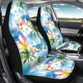 thumbnail image 4 of XYZCANDO Automotive Interior Protection Car Seat Covers Sedan Van SUV, Soft Stretchy Front Seat Cover 2 Pack Stretchy Cloth Tropical Beach, 4 of 10