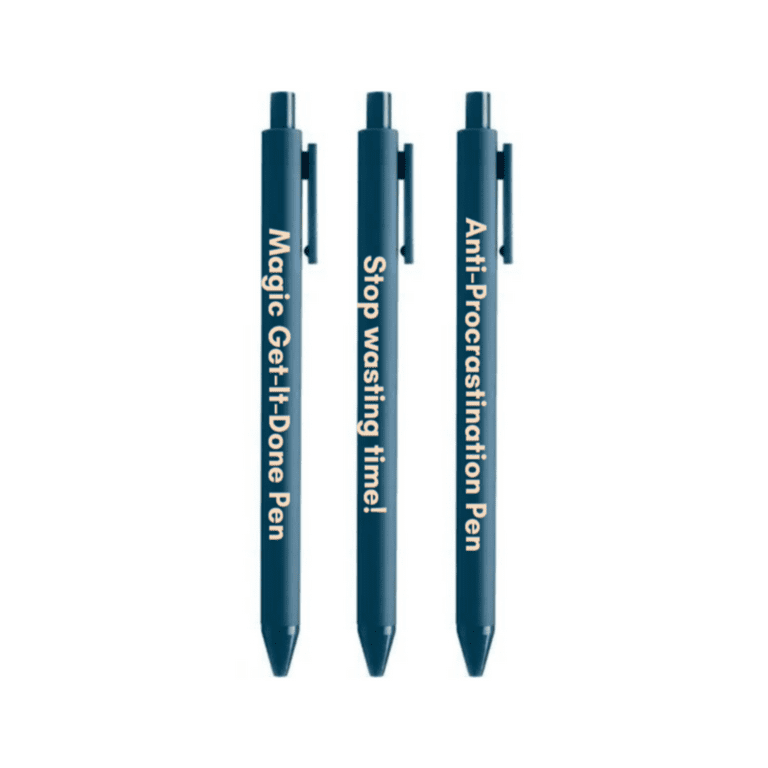 Anti-Procrastination Pen Set 💡, Gel Click Pen Gift Set