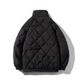 thumbnail image 4 of Abrigo de pan cálido de color sólido de invierno para hombre Abrigo de algodón con capucha informal Pompotops  oipoqjl20381, 4 of 9