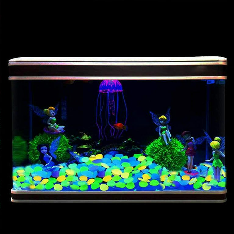 Glow in The Dark Rocks, Glowing Pebbles Fish Tank Rocks - Indoor/Outdoor  Yard Decor 