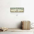 thumbnail image 2 of Welcome to Our Patio 4"x12" Metal Sign, Wall Décor for Porch, Patio, and Deck, 2 of 4