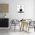 thumbnail image 3 of Stupell Industries Coffee Phrase with Bistro Stripe Food & Beverage Painting White Framed Art Print Wall Art, 24 x 30, 3 of 9