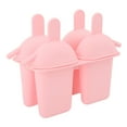 thumbnail image 1 of Ice Cream Mold Silicone Practical Portable DIY Ice Pop Maker with 50 Sticks for Household Pink, 1 of 12